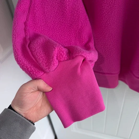 Vibrant Fuchsia Crew Neck Sweater - Picture 2 of 5